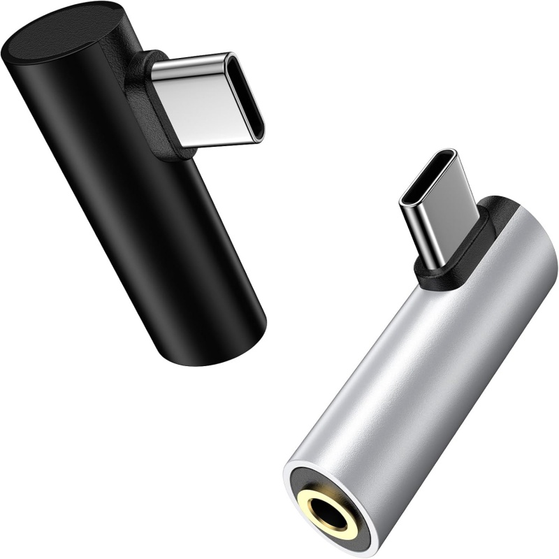 L USB C to 3.5mm Audio Adapter Type C Aux Headphone Jack DAC Stereo Mic HiFi L Angle Dongle Compatible for iPhone 17 16 15 Pro iPad Pro Galaxy from Dongguan youlike electronics adapter supplier adapter factory Chinese exporters from Dongguan youlike electronics Ltd adapter supplier adapter factory Chinese exporters