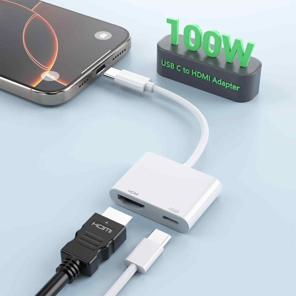 2 in 1 USB C to 4K HDMI for TV, 4K@60Hz Type C to HDMI Adapter with PD100W Charging Port, Dongguan YouliKe Electronics Co., Ltd iPhone to Hdmi to USB C Adapter Compatible for iPhone 17181615 SeriesiPad ProGalaxyMacBook Pro to HDTV Projector,HDMI China supplier HDMI adapter China manufacture factory HDTV wholesale HDMI China wholesale