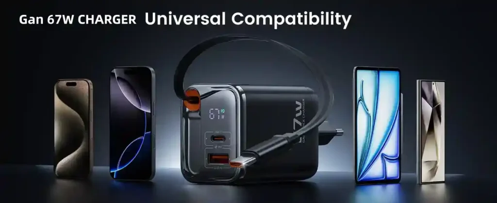 OEM 3 in1 USB-C 67W Gan chargers laptop chargers China wholesale supplier factory manufacture form Dongguan youlike electronics Co Ltd factory